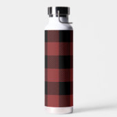 Red Black Buffalo Check Pset Waterfles (Links)