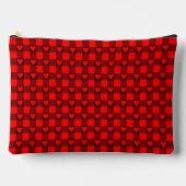 Red Black Buffalo Heart Plaid Etui (Voorkant)