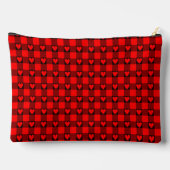 Red Black Buffalo Heart Plaid Etui (Achterkant)