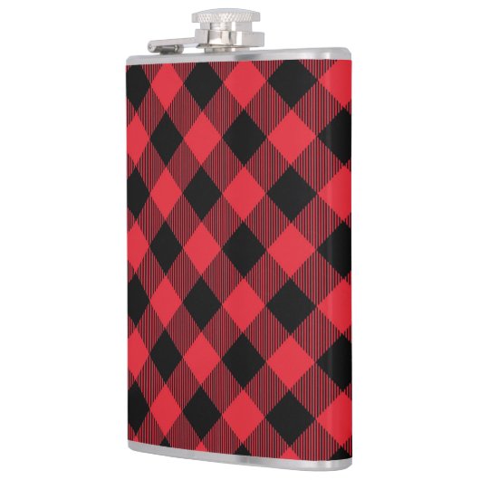 Red Black Buffalo Heupfles (Links)