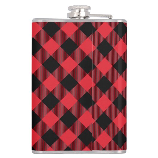 Red Black Buffalo Heupfles (Achterkant)