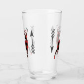 Red Black Buffalo met stevige rugzak Glas (Rechts)