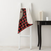 Red Black Buffalo Plaid Cowboy Boot Sherpa Deken (In situ)