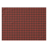 Red Black Buffalo Plaid Rustieke feestelijke boerd Tafelkleed (Voorkant (Horizontaal))