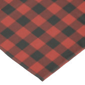 Red Black Buffalo Plaid Rustieke feestelijke boerd Tafelkleed (Gekanteld)