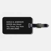 Red Black Buffalo Play Deer Bagagelabel (Achterkant horizontaal)