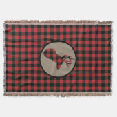 Red Black Buffalo Play Deer Deken (Voorkant)