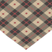 Red Black Buffalo Print Patroon Korte Tafelloper (Hoek)