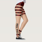 Red Black Buffalo Pset Lumberjack Style Yoga Time Leggings (Rechts)