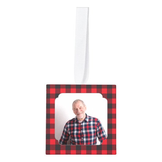 Red Black Buffalo Pset Memorial Decoratie (Voorkant)