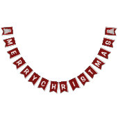 Red Black Buffalo Pset Merry kerst Vlaggetjes (Alle)