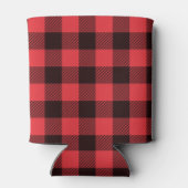 Red Black Buffalo Pset op maat Blikjeskoeler (Achterkant)