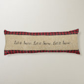 Red Black Buffalo Pset, Red Truck en Erasmus Tree Lichaamskussen (Achterkant)