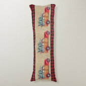 Red Black Buffalo Pset, Red Truck en Erasmus Tree Lichaamskussen (Voorkant Verticaal)