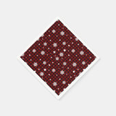 Red Black Buffalo Pset Snowflake Winter Kerstmis Servet (Hoek)