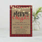 Red Black Buffalo speelde virtueel kerstfeest Kaart (Staand voorkant)