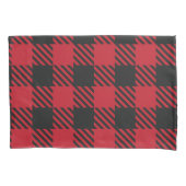 Red Black Buffalo Square Pset Pattern 1 Kussensloop (Voorkant)