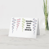 Red Black  Camper Trailer Happy Birthday Kaart (Achterkant)