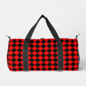 Red Black Checker Diamond Pattern Small Plunjezak (Voorkant)