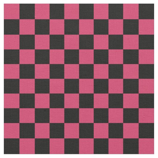 Red & Black Checkerboard Stof (Close Up)