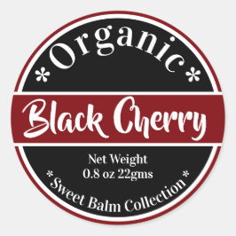 Red Black Cherry White Typografie DIY Gift Labels