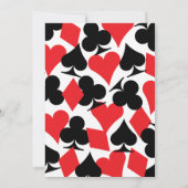 Red Black Classic Las Vegas Elopement Aankondiging (Achterkant)