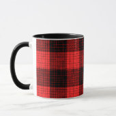  Red Black Crosshatch Buffalo Check Mok (Links)