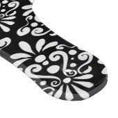 Red Black Damask Stippen op maat Snijplank (Hoek)