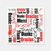 Red Black Dank u Word Cloud Servet (Voorkant)