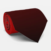 Red Black Double Sided Ombre Stropdas (Opgerold)