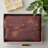 Red Black en Gold Circular Patterated ontkoppelen Tissuepapier (Geschenk)