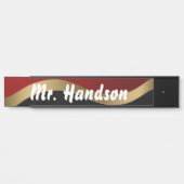 Red Black en Gold Deurbordje (Voorkant)