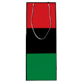 Red Black en Green Wine Gift Bag Wijn Cadeautas (Achterkant)