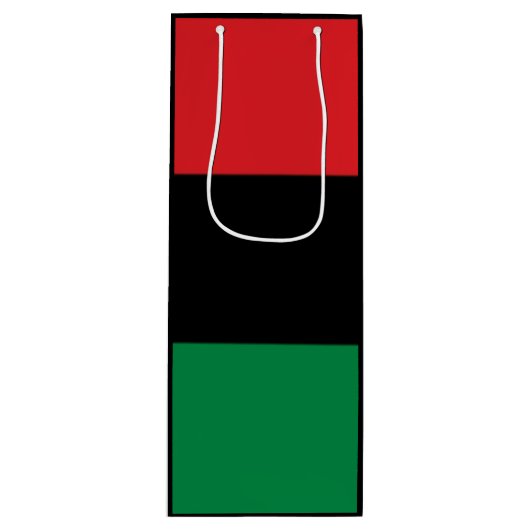 Red Black en Green Wine Gift Bag Wijn Cadeautas (Voorkant)