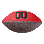RED BLACK EN SILVER GRAY Custom Football (Gedraaid 270)
