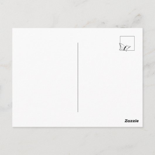 Red Black en White Cherry Blossom Dank je wel Briefkaart (Achterkant)