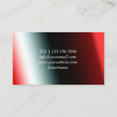 Red Black Event Planning Visitekaartje (Achterkant)