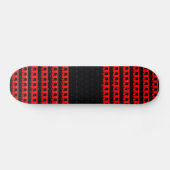 Red Black Fence Persoonlijk Skateboard (Horizontaal)
