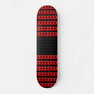Red Black Fence Persoonlijk Skateboard