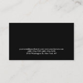 Red Black Fitness Personal Trainer Visitekaartje (Achterkant)