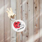 Red Black Football Helmet・Aangepast Sleutelhanger
