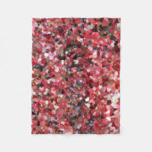 Red Black Geo Splatter Abstract Fleece Blanket Deken (Voorkant)
