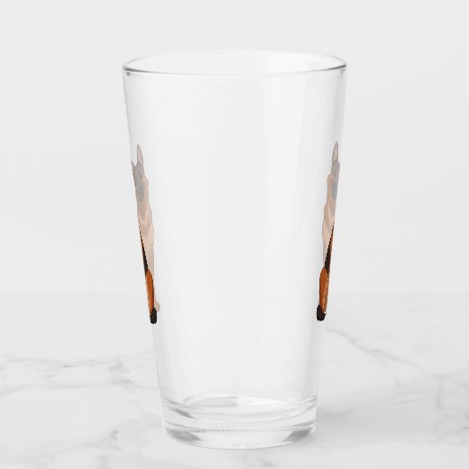 Red & Black German Shepherd GSD Glas (Links)