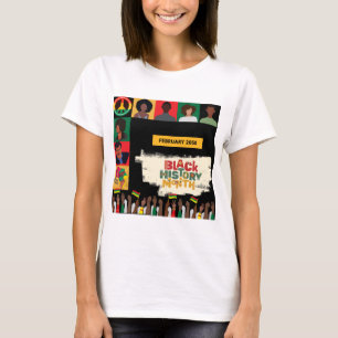 Red Black Geschiedenis Maand ter ere van de nalate T-shirt
