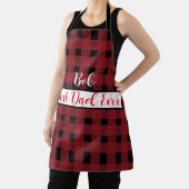 Red Black Gingham Pap Persoonlijk Schort (Insitu)