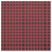 Red Black Gingham Pattern Stof (Swatch)