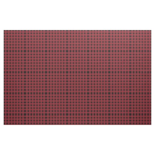 Red Black Gingham Pattern Stof (Fat Quarter)