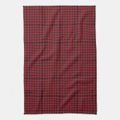 Red Black Gingham Pset Pattern Theedoek (Verticaal)