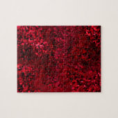 Red Black Glas in lood Abstract Legpuzzel (Horizontaal)