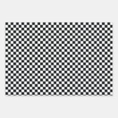 Red | Black Go Kart Racing Verjaardag Inpakpapier Vel (Voorkant 3)